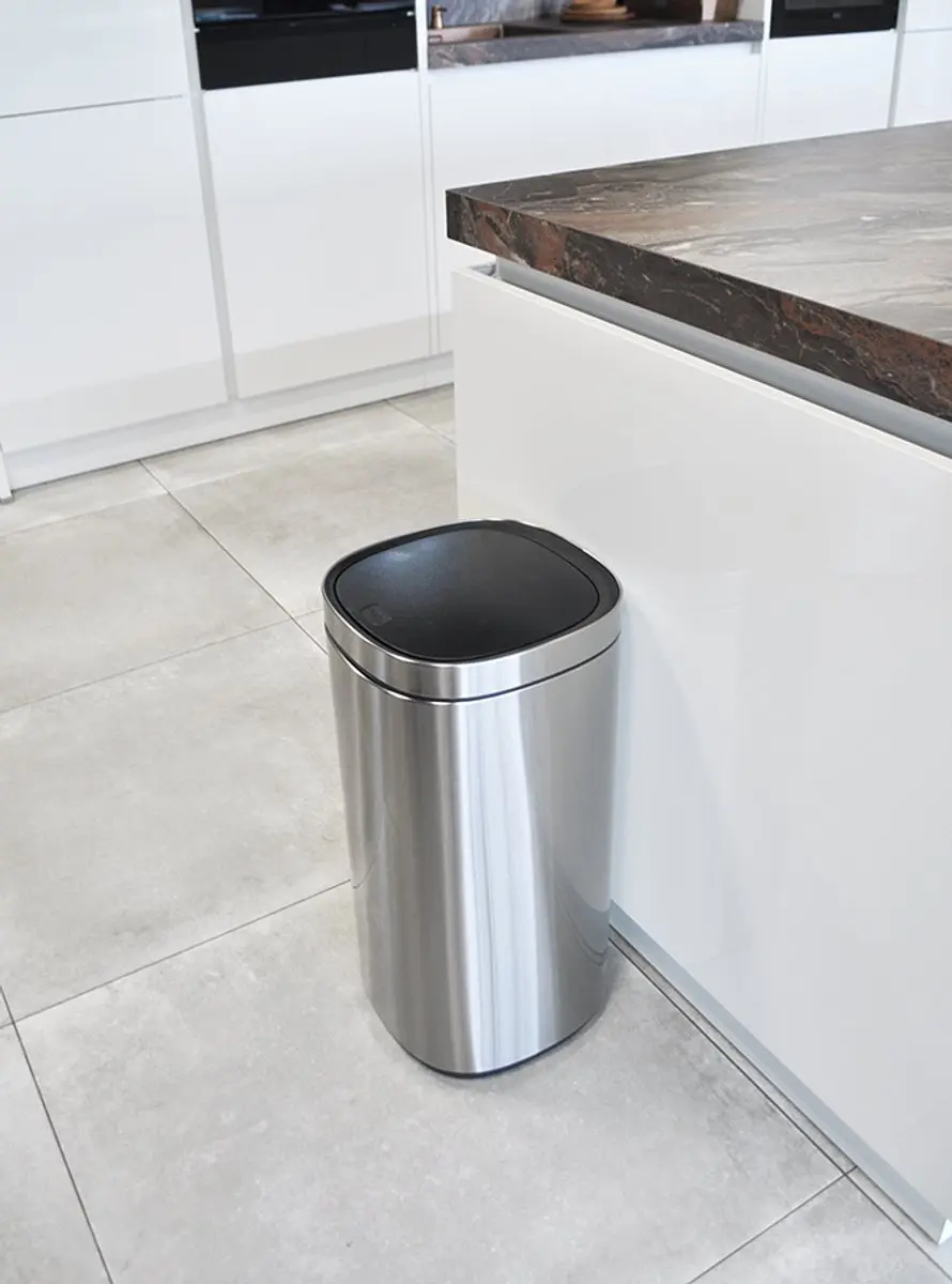 Desq Touch Prullenbak 6132.18 - 50L - Zilver