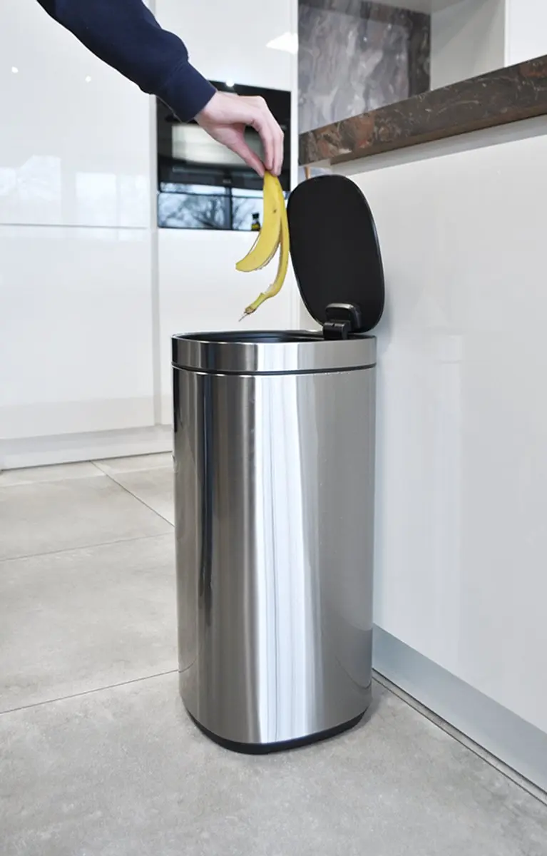 Desq Touch Prullenbak 6132.18 - 50L - Zilver