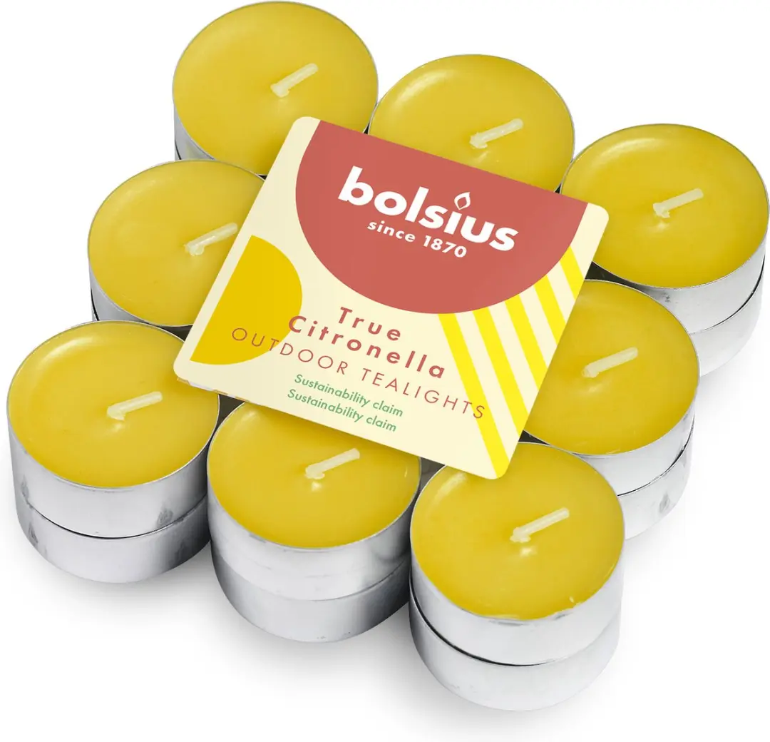 Bolsius Theelichten Citronella 4 uur