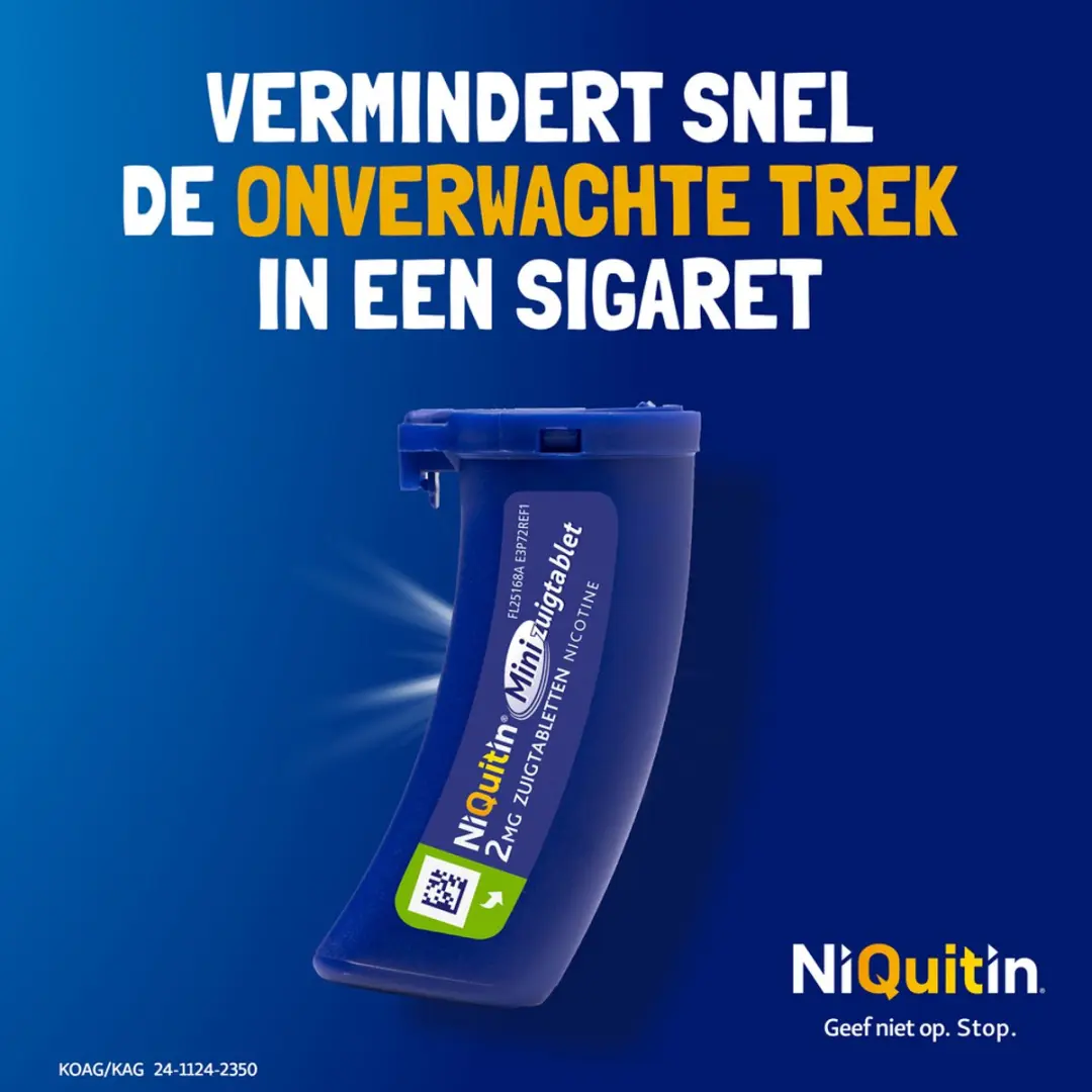 NiQuitin Mini Mint 2mg Zuigtabletten - 60 Stuks - afbeelding 6 van 6