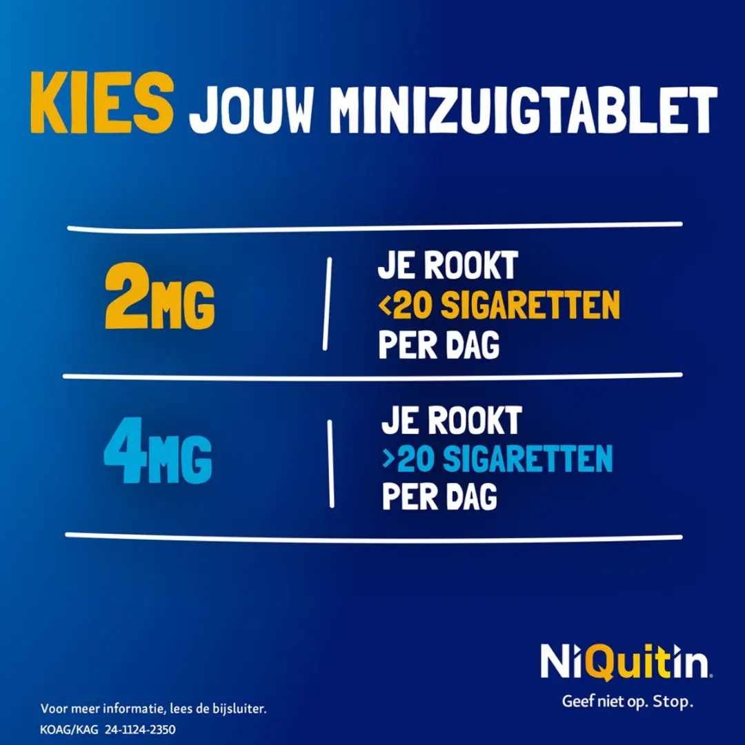 NiQuitin Mini Mint 2mg Zuigtabletten - 60 Stuks