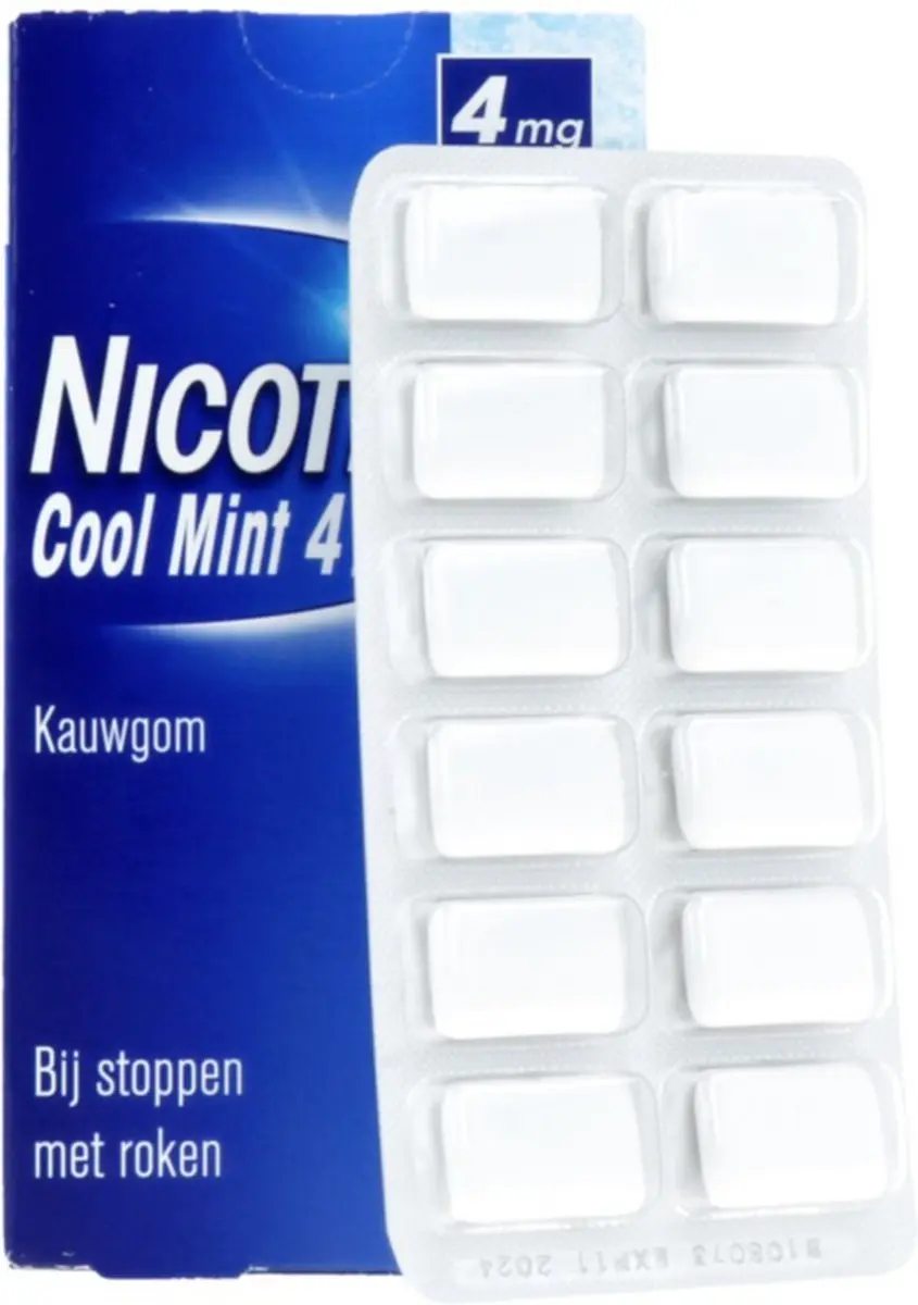 Nicotinell Kauwgom Cool Mint 4mg - 24 Stuks