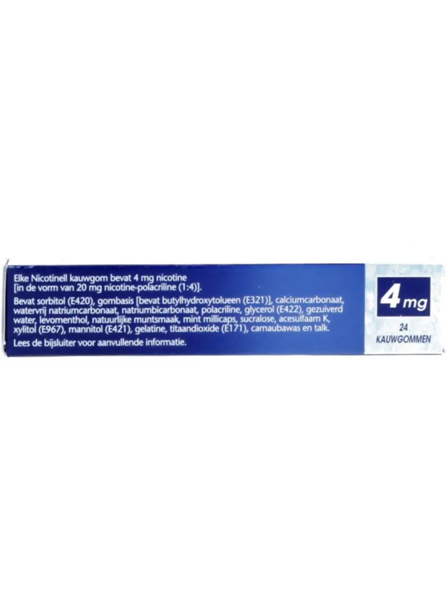 Nicotinell Kauwgom Cool Mint 4mg - 24 Stuks
