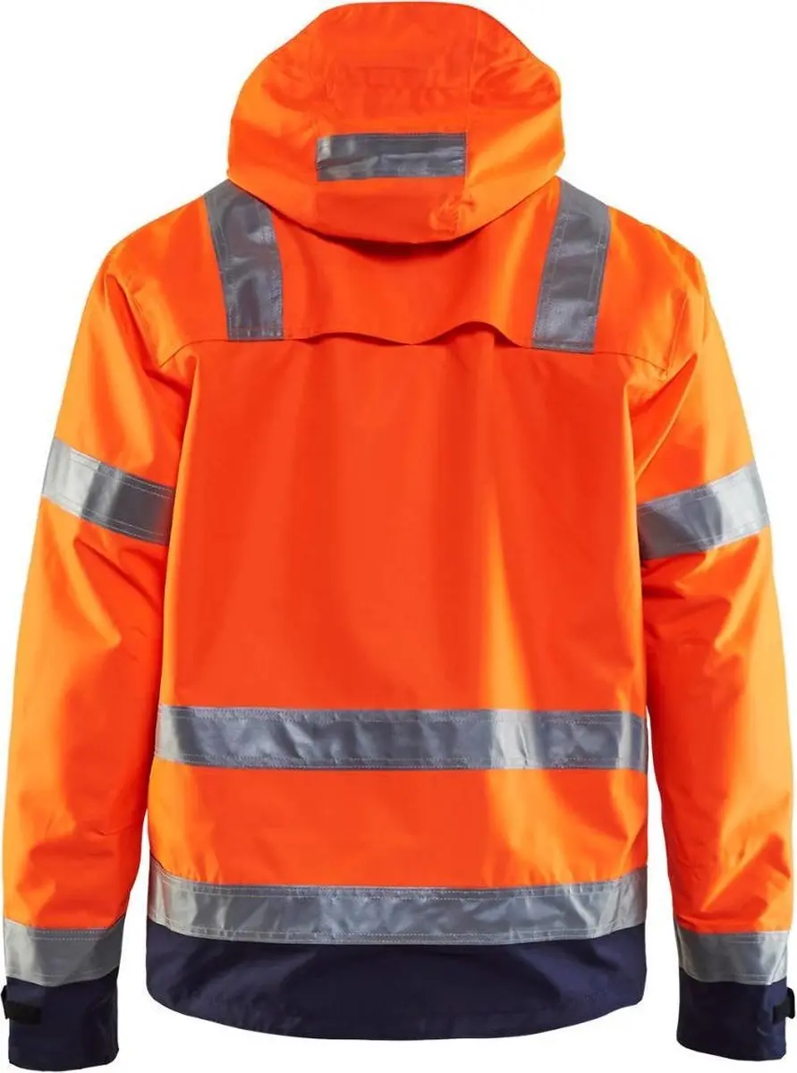 Blåkläder 4837-1977 Jack Ongevoerd High Vis - 4XL - Oranje/Marineblauw