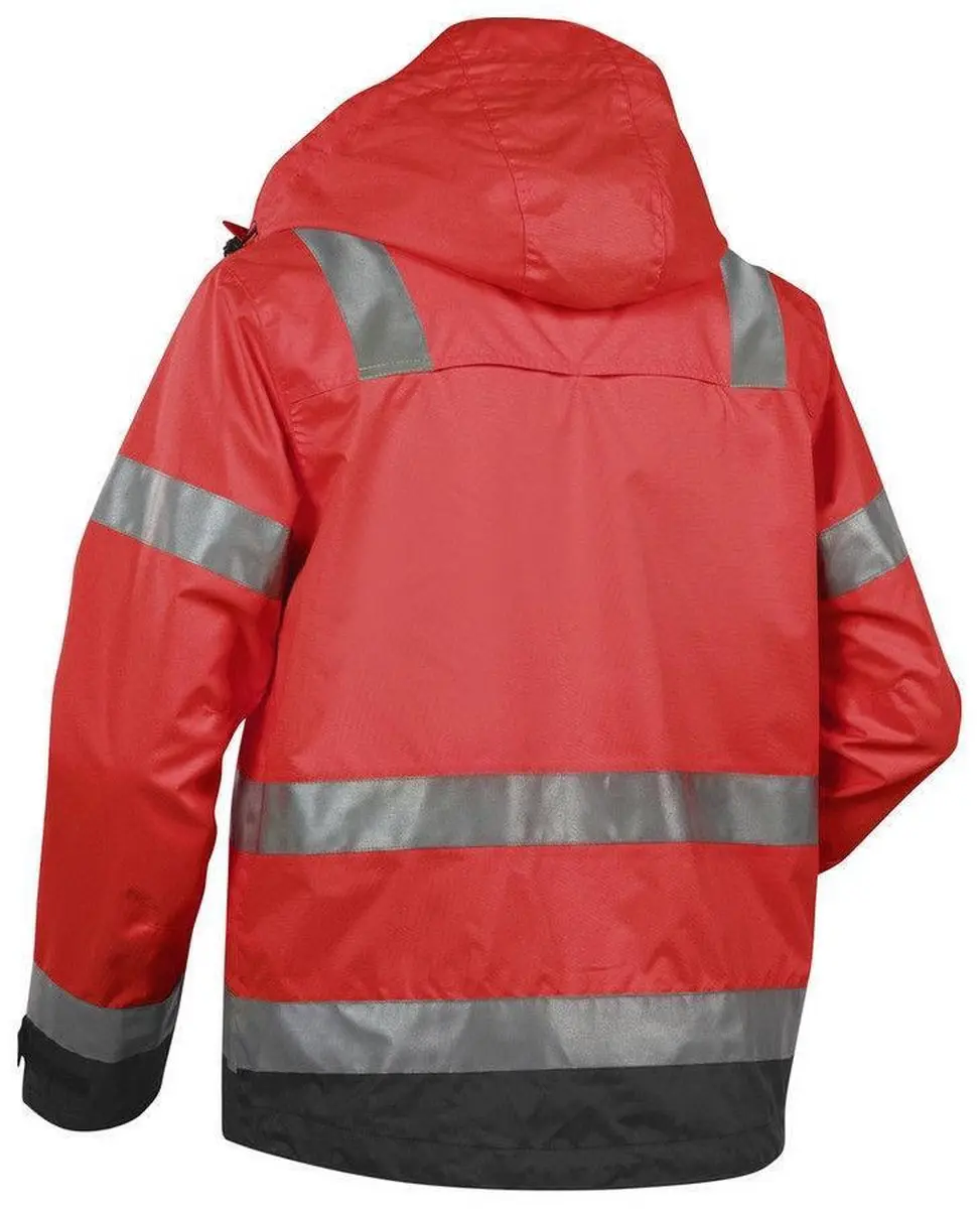 Blåkläder 4837-1977 Jack Ongevoerd High Vis Rood/Zwart - 5XL