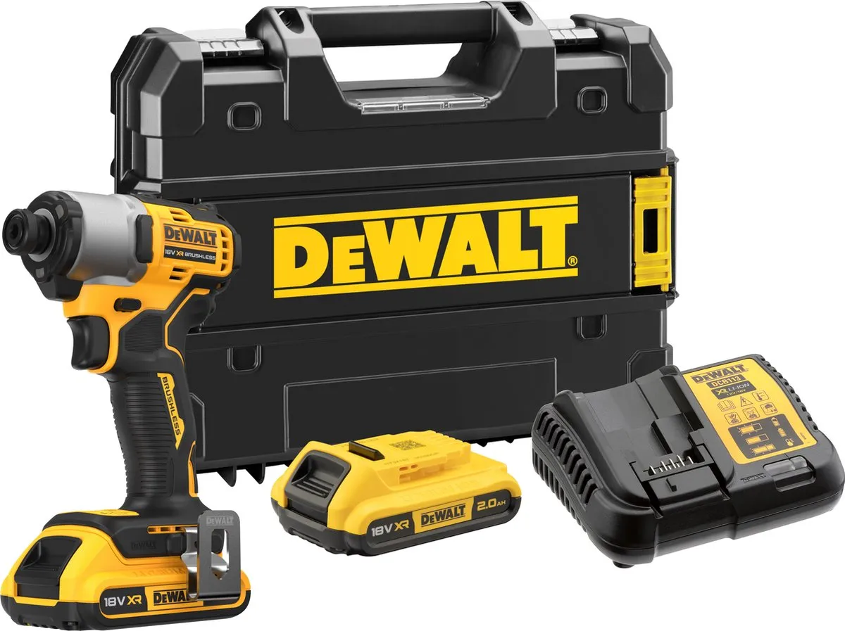 DeWalt DCF840D2T Accu Slagschroevendraaier 192Nm 18V XR - Geel/Zwart