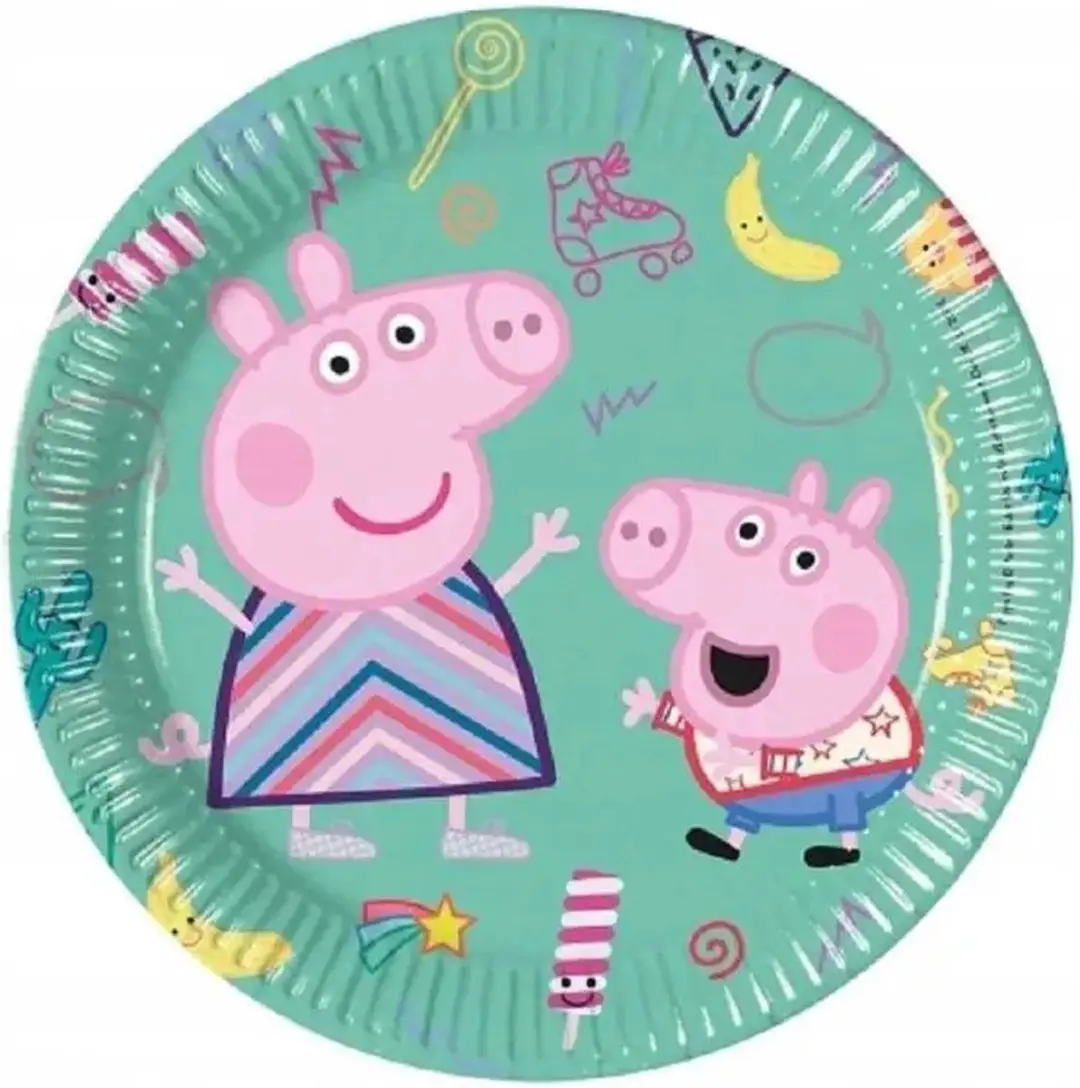 Peppa Pig Papieren Feestborden 19,5cm