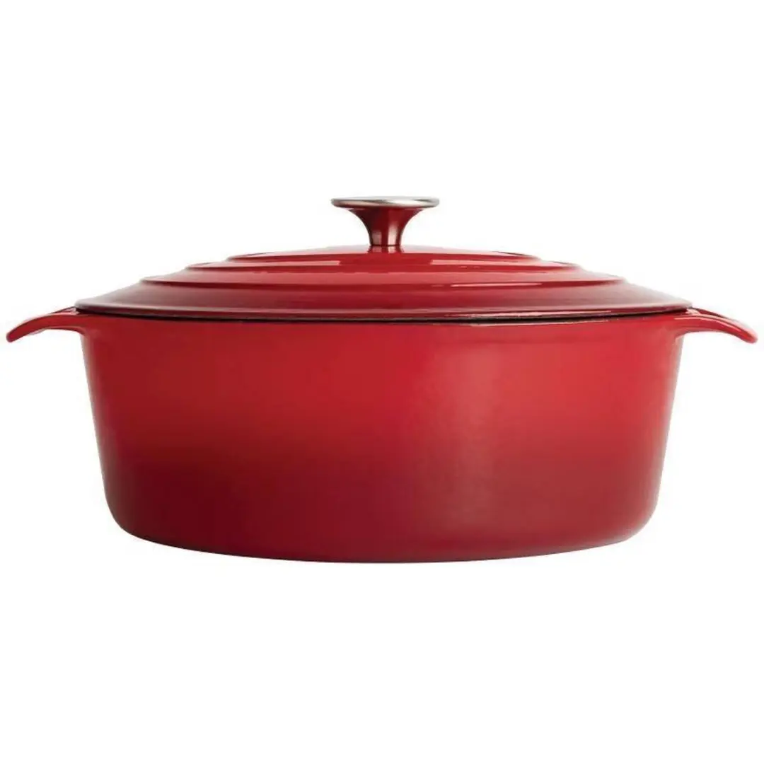 Vogue GH313 Ovale Braadpan 5L - Rood
