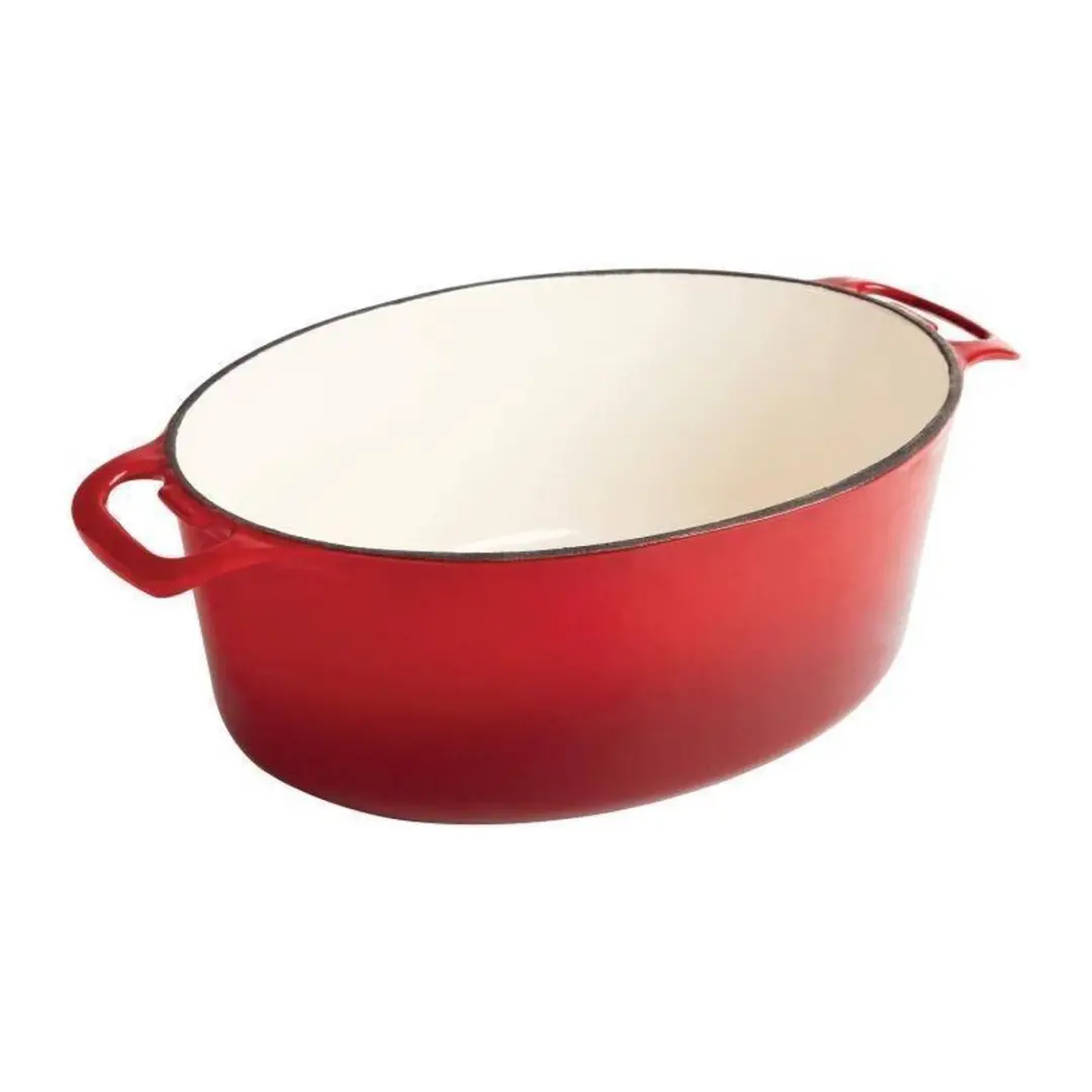 Vogue GH313 Ovale Braadpan 5L - Rood
