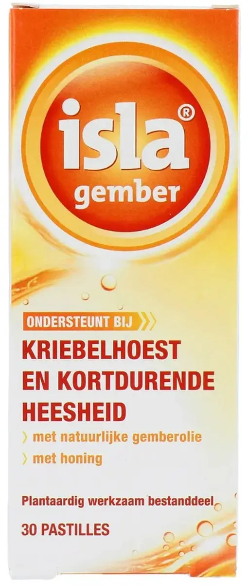 Isla Gember Keelpastilles 30 Stuks