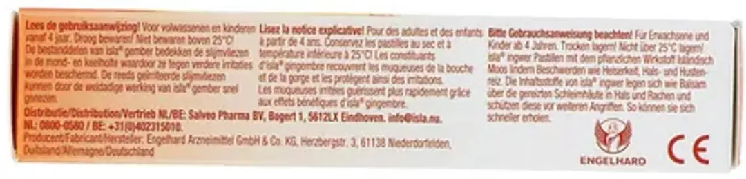 Isla Gember Keelpastilles 30 Stuks