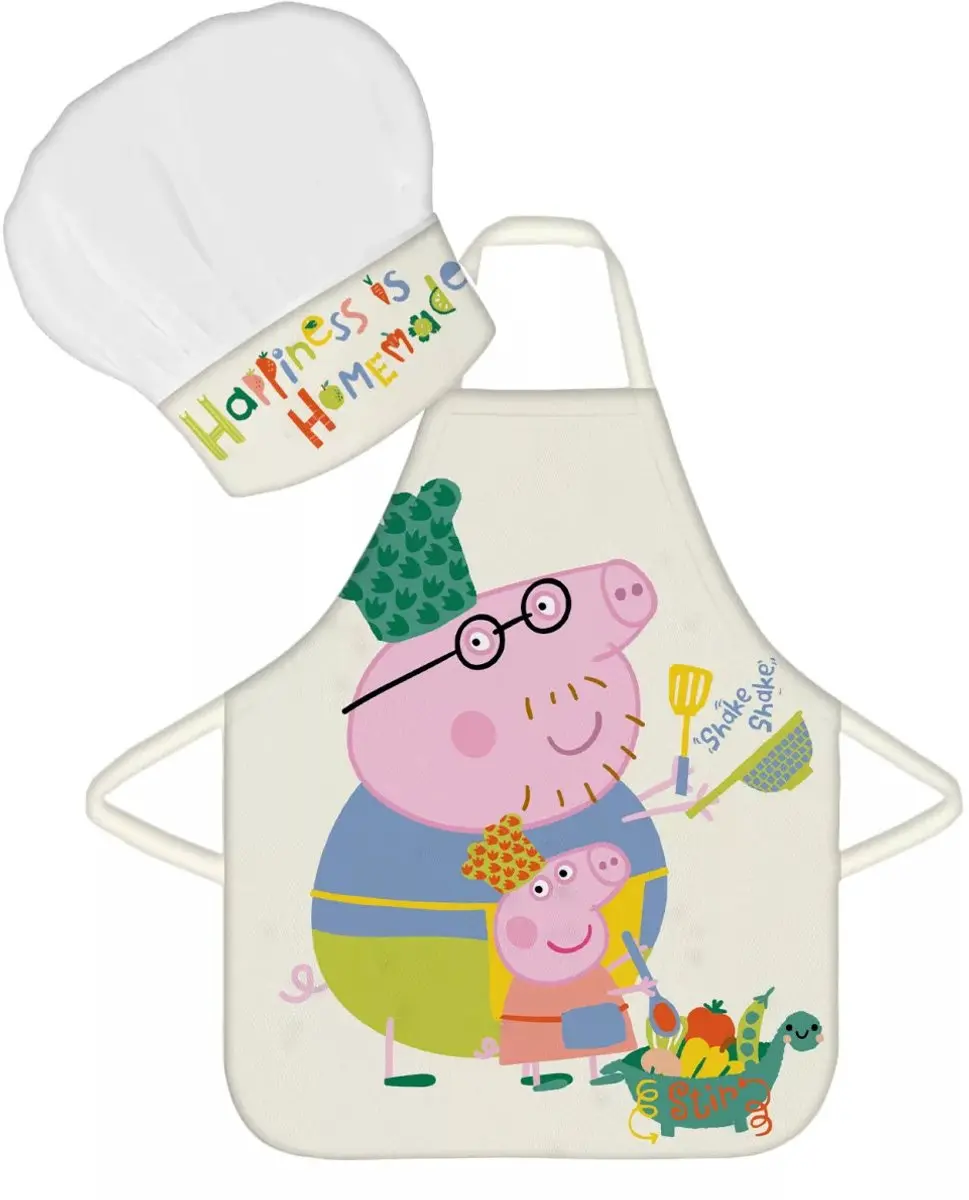 Peppa Pig Kokset - Schort & Muts - 2 Stuks