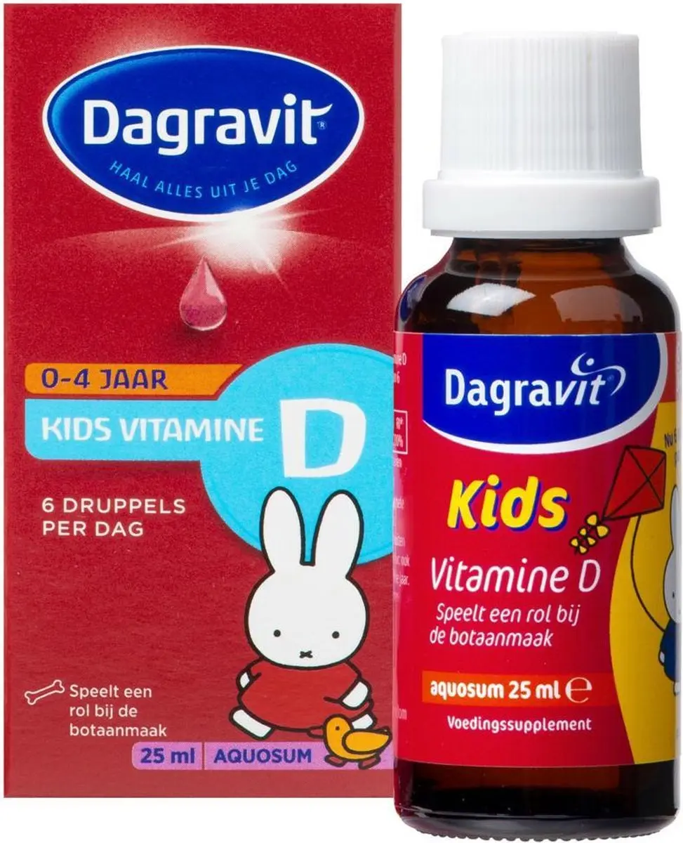 Dagravit Vitamine D Aquosum Kids Druppels - 3x25ml