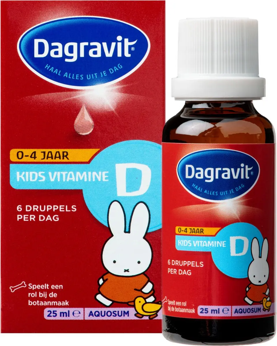 Dagravit Vitamine D Aquosum Kids Druppels - 3x25ml