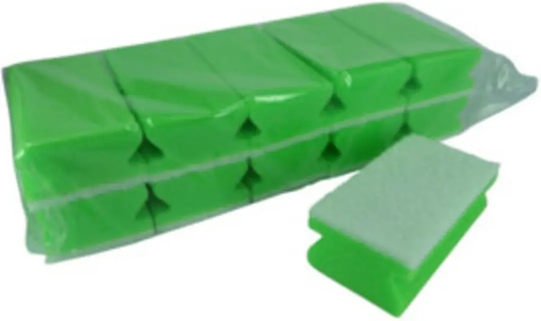 Multy Greepspons Groen/Wit - 10 Stuks