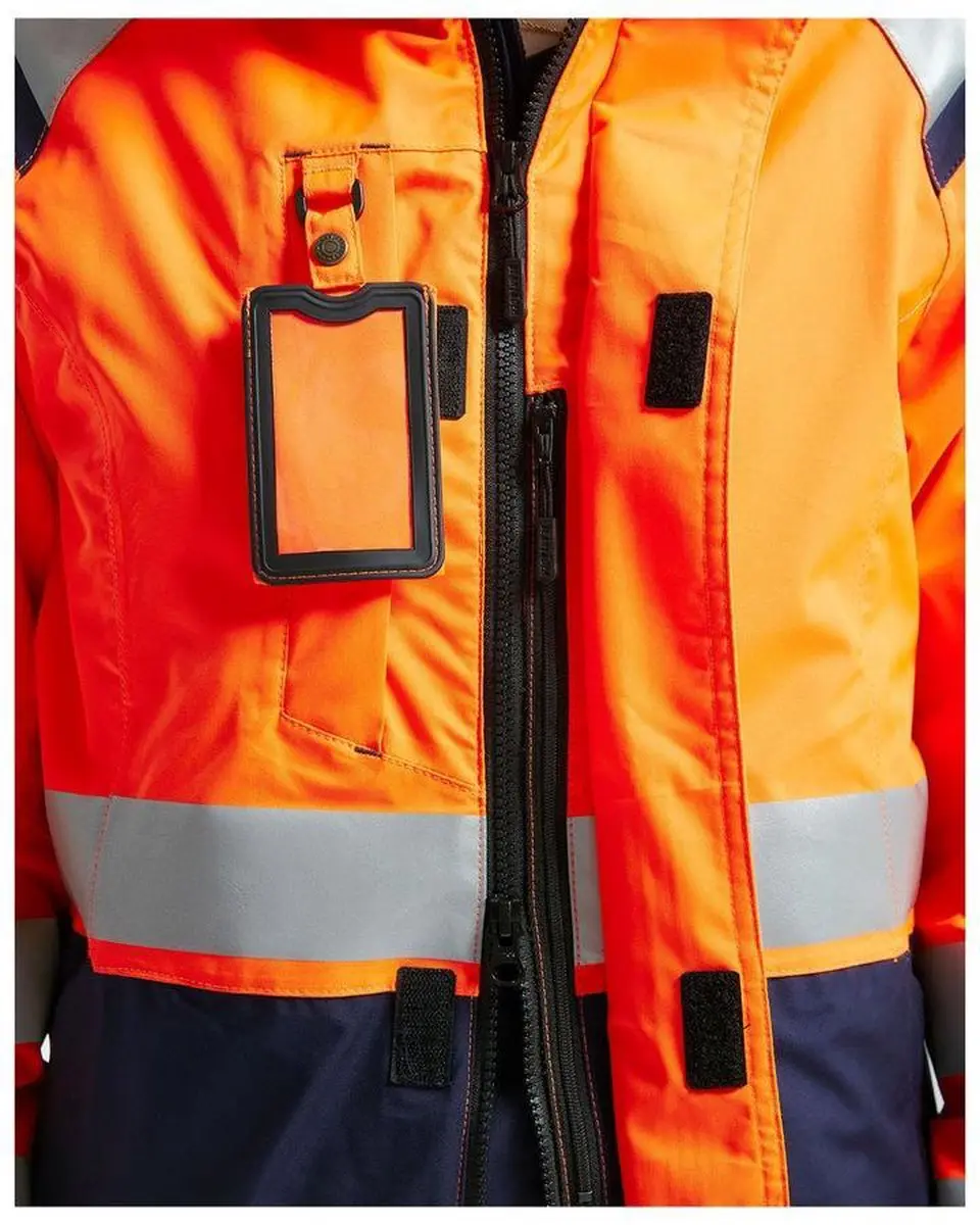 Blåkläder 4904-1987 Dames Shell Jack - High Vis Oranje/Marineblauw S