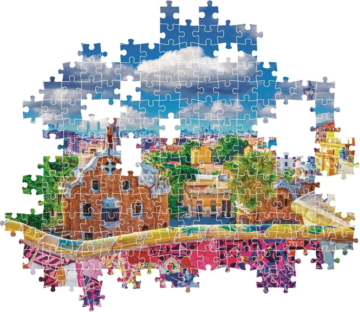 Clementoni Park Güell Barcelona Puzzel 1000 Stuks - Multi kleur