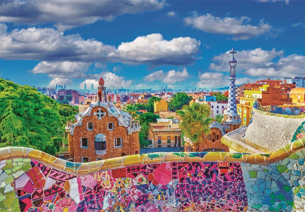 Clementoni Park Güell Barcelona Puzzel 1000 Stuks - Multi kleur