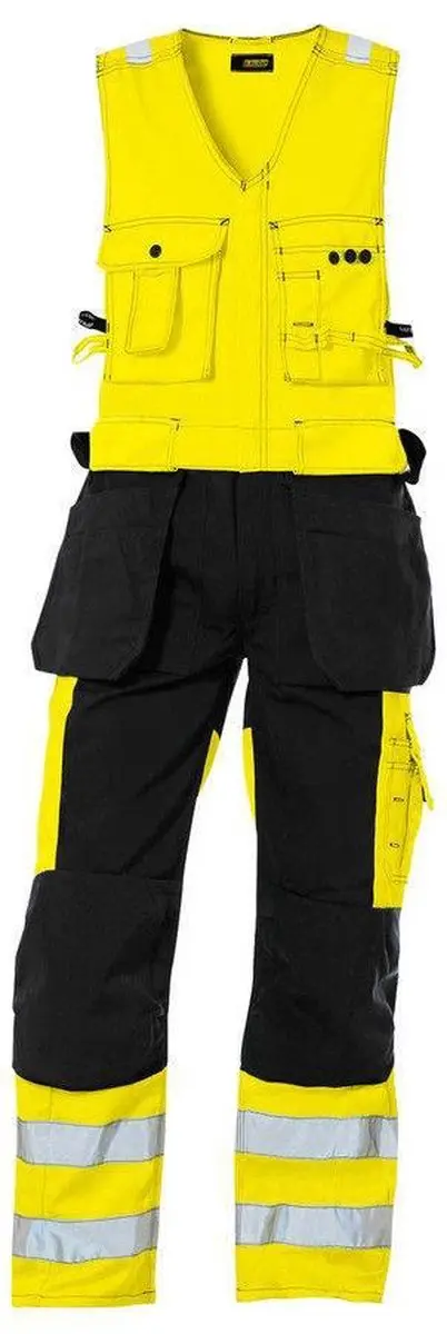 Blåkläder Amerikaanse Overall High Vis 2653-1804 - 44 - Geel/Zwart