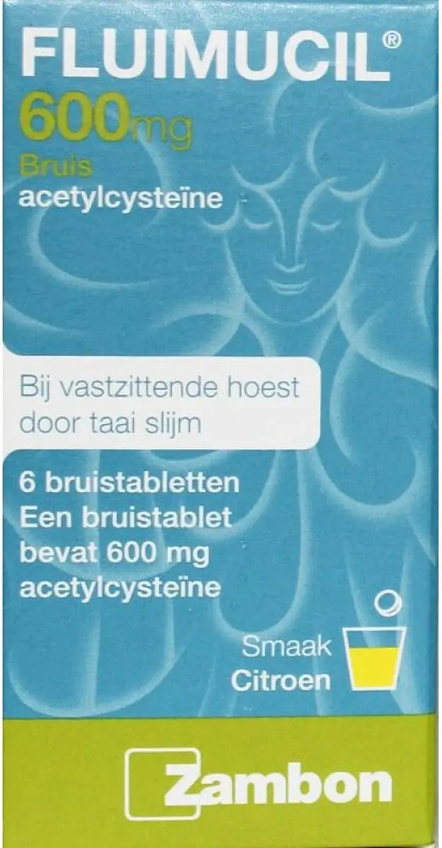 Fluimucil Hoest 600mg Bruistabletten