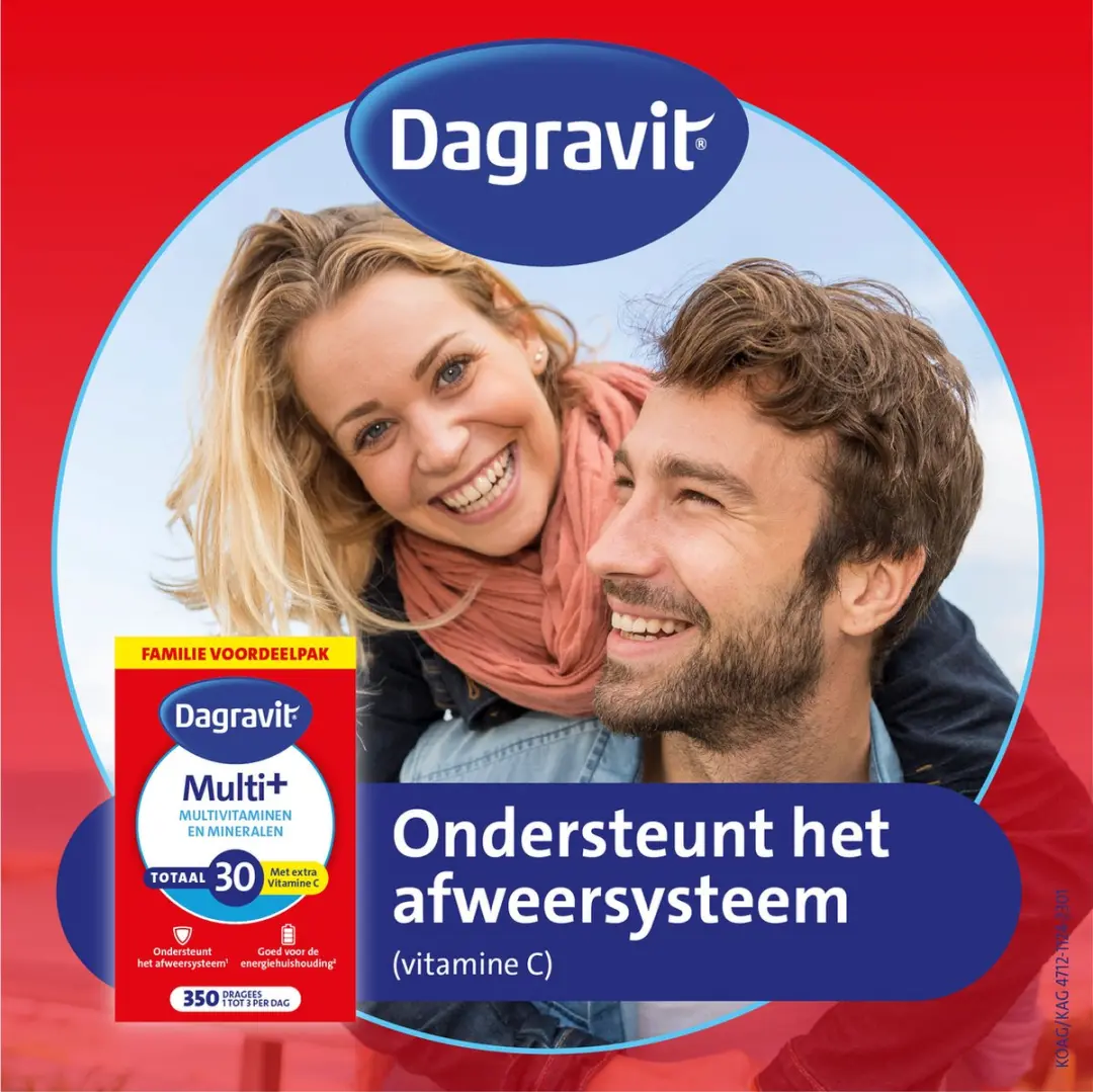 Dagravit Totaal 30 Multi+ Multivitaminen 350 Dragees