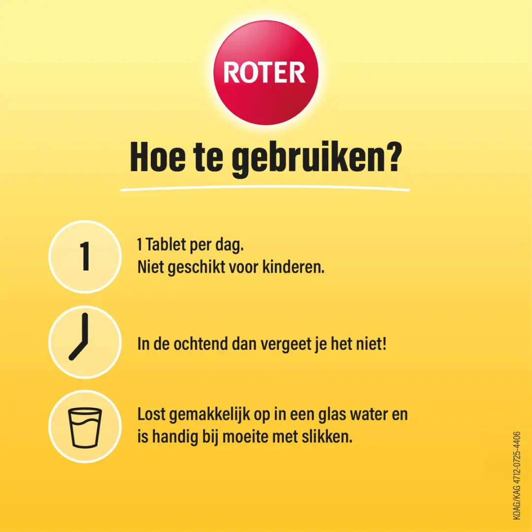 Roter Vitamine C 1000mg Bruistabletten - 15 Stuks - Suikervrij