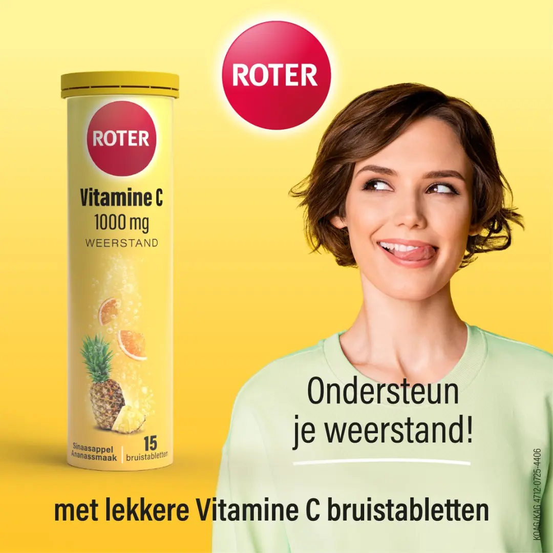Roter Vitamine C 1000mg Bruistabletten - 15 Stuks - Suikervrij