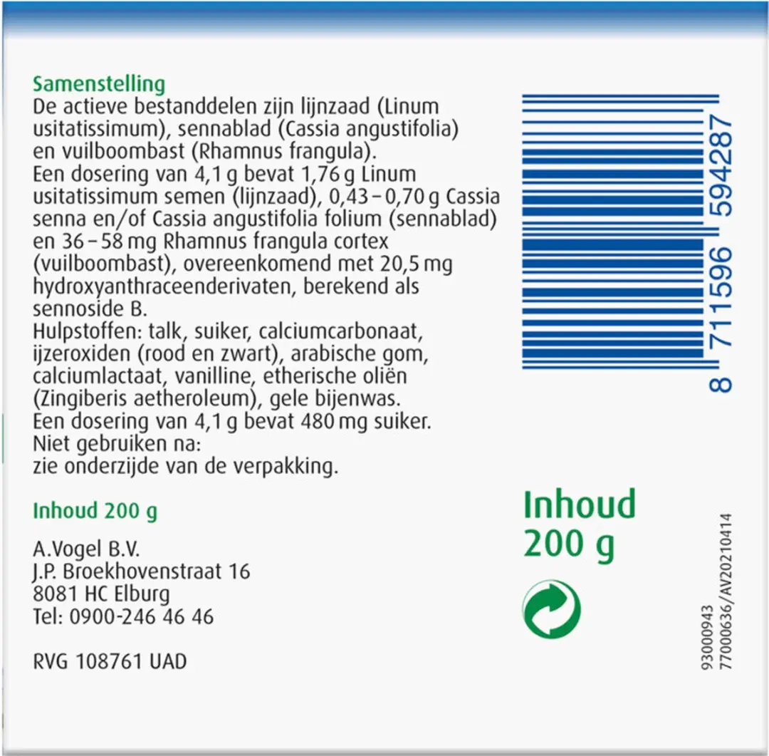 A.Vogel Linoforce Stoelgang - 200g