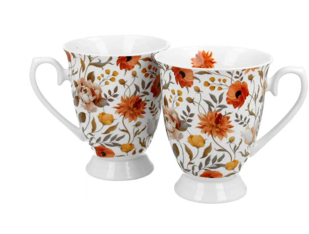 Duo Royal Mokken Zomerbloemen Porselein - 2 Stuks