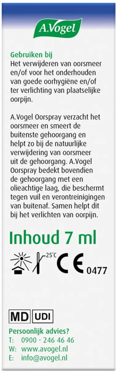 A.Vogel Oorspray Oorpijn - 2x20ml