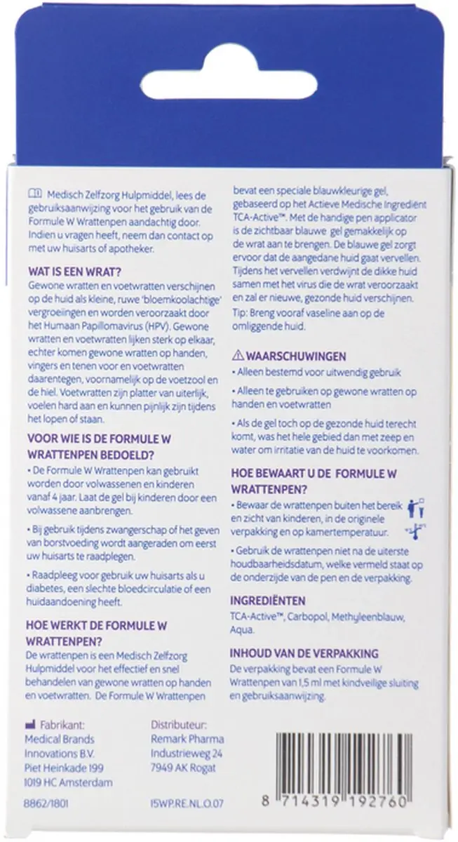 Formule W Wrattenpen 1.5ml - afbeelding 6 van 6