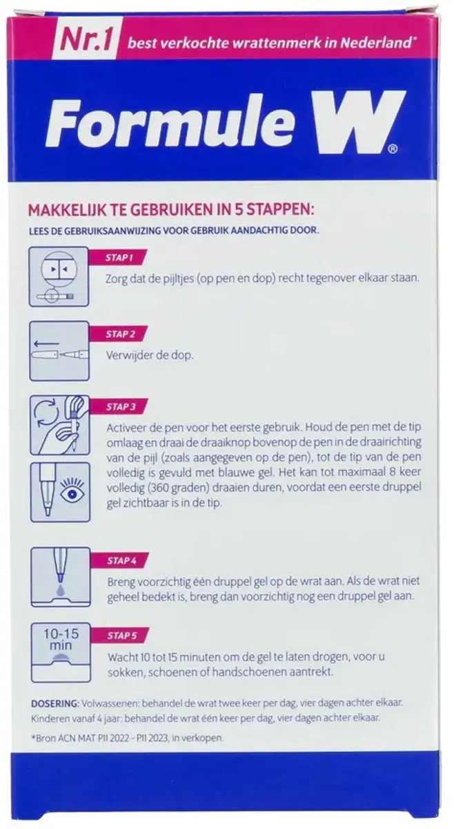 Formule W Wrattenpen 1.5ml