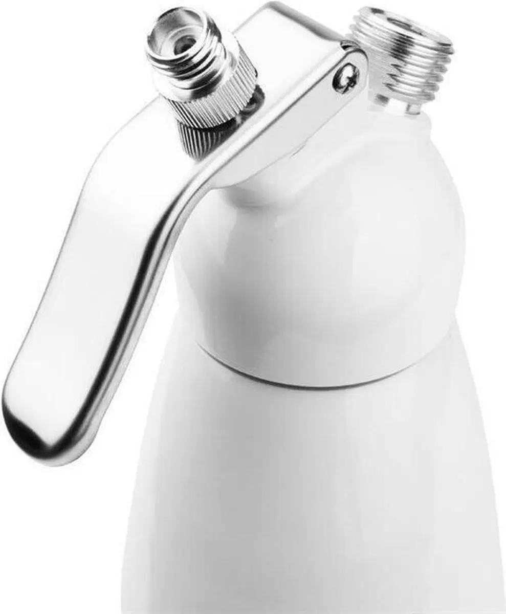 Vogue Slagroomspuit 0.5L - Aluminium Wit - 3 Spuitmonden