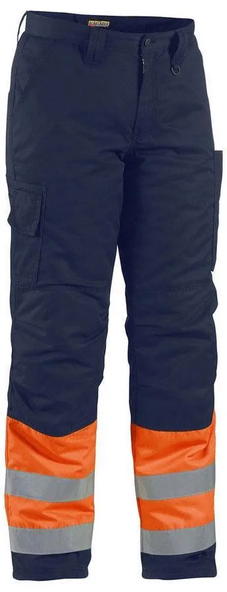 Blåkläder Winterwerkbroek High Vis 1862-1811 - 48 - High Vis Oranje/Marineblauw