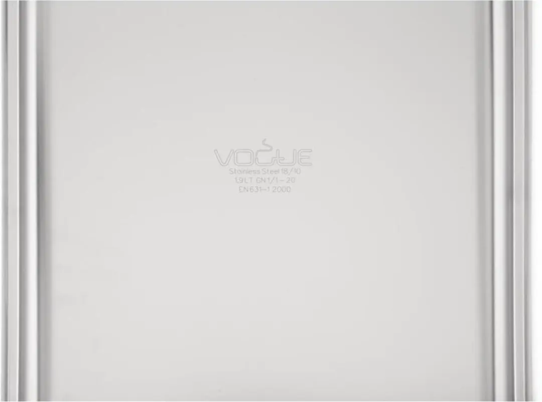Vogue RVS GN 1/1 Bak 20mm - Grijs