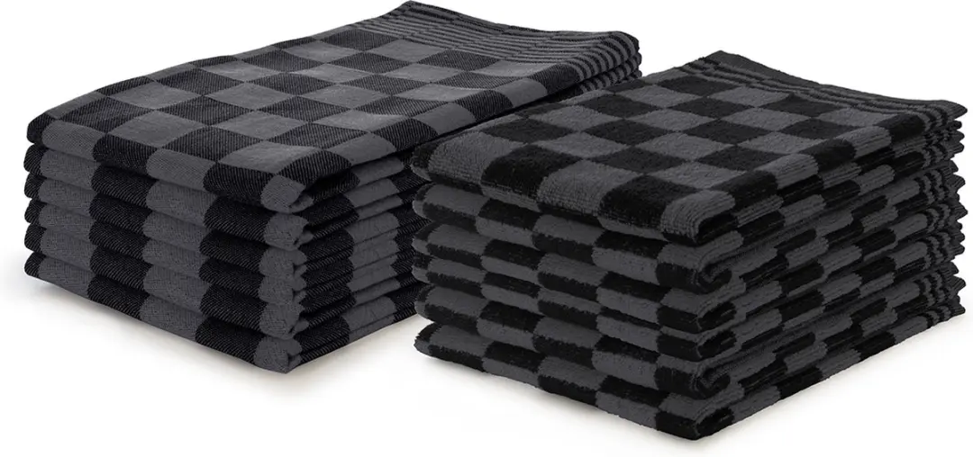 Ten Cate Theedoeken & Keukendoeken Set Zwart
