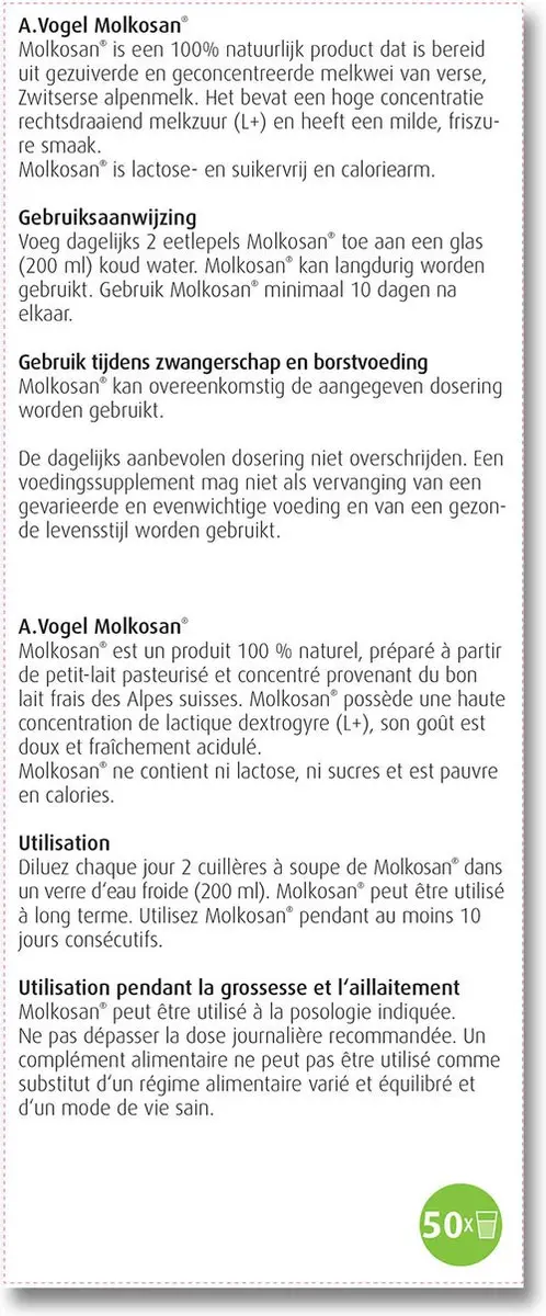 A.Vogel Molkosan Drank 1000ml - Lactosevrij