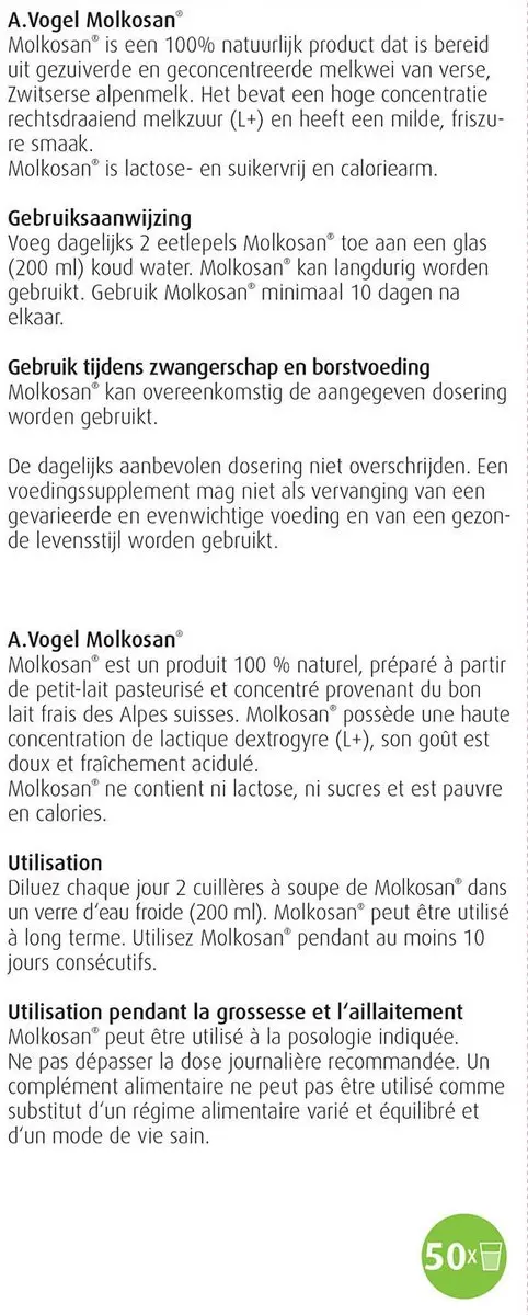 A.Vogel Molkosan Drank 1000ml - Lactosevrij