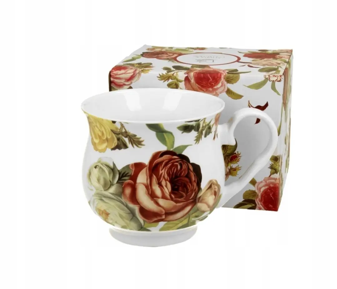 Duo Grote Porseleinen Mok 530ml - Multicolor