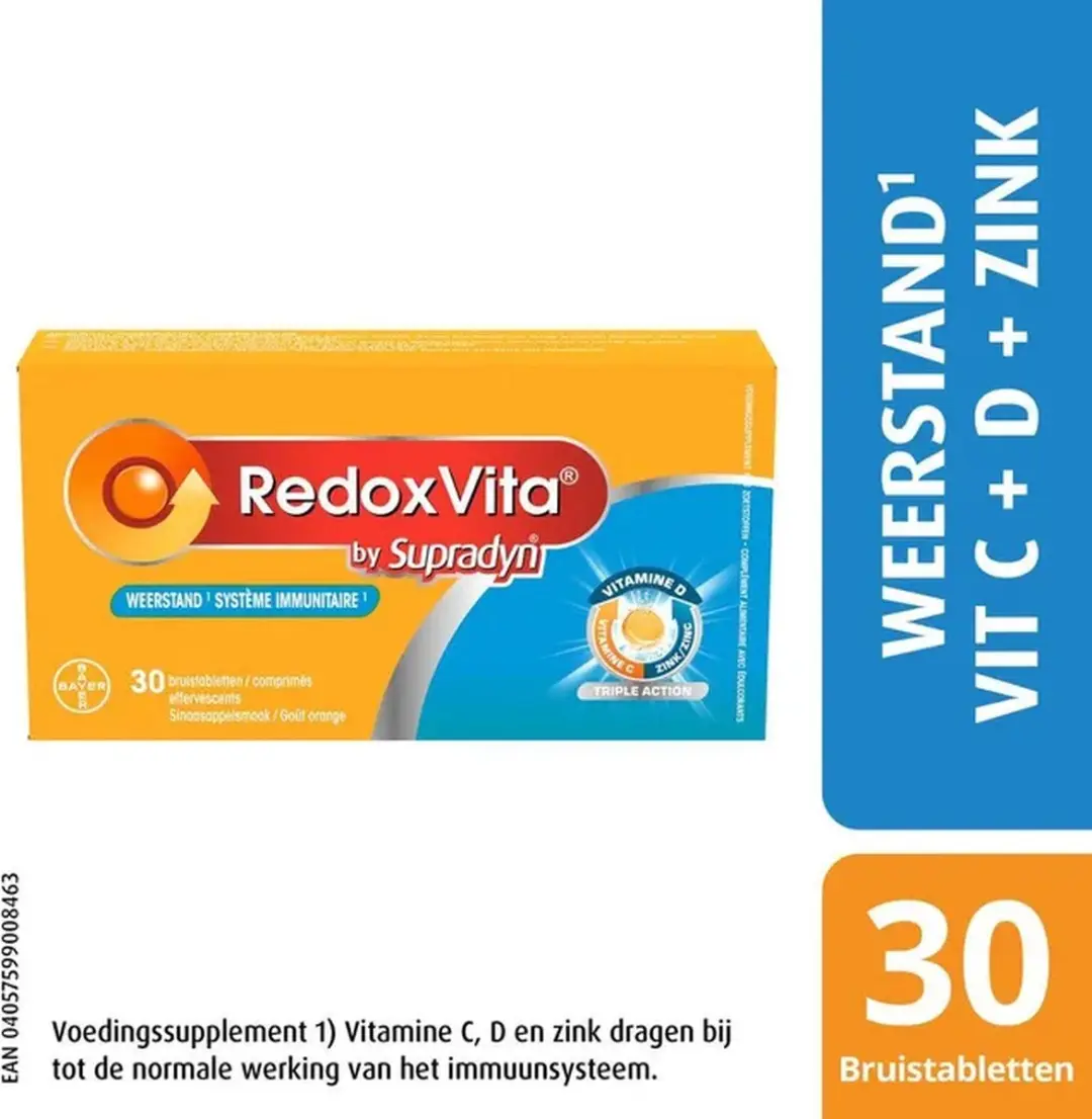 Supradyn RedoxVita TripleAction Bruistabletten - 30 Stuks