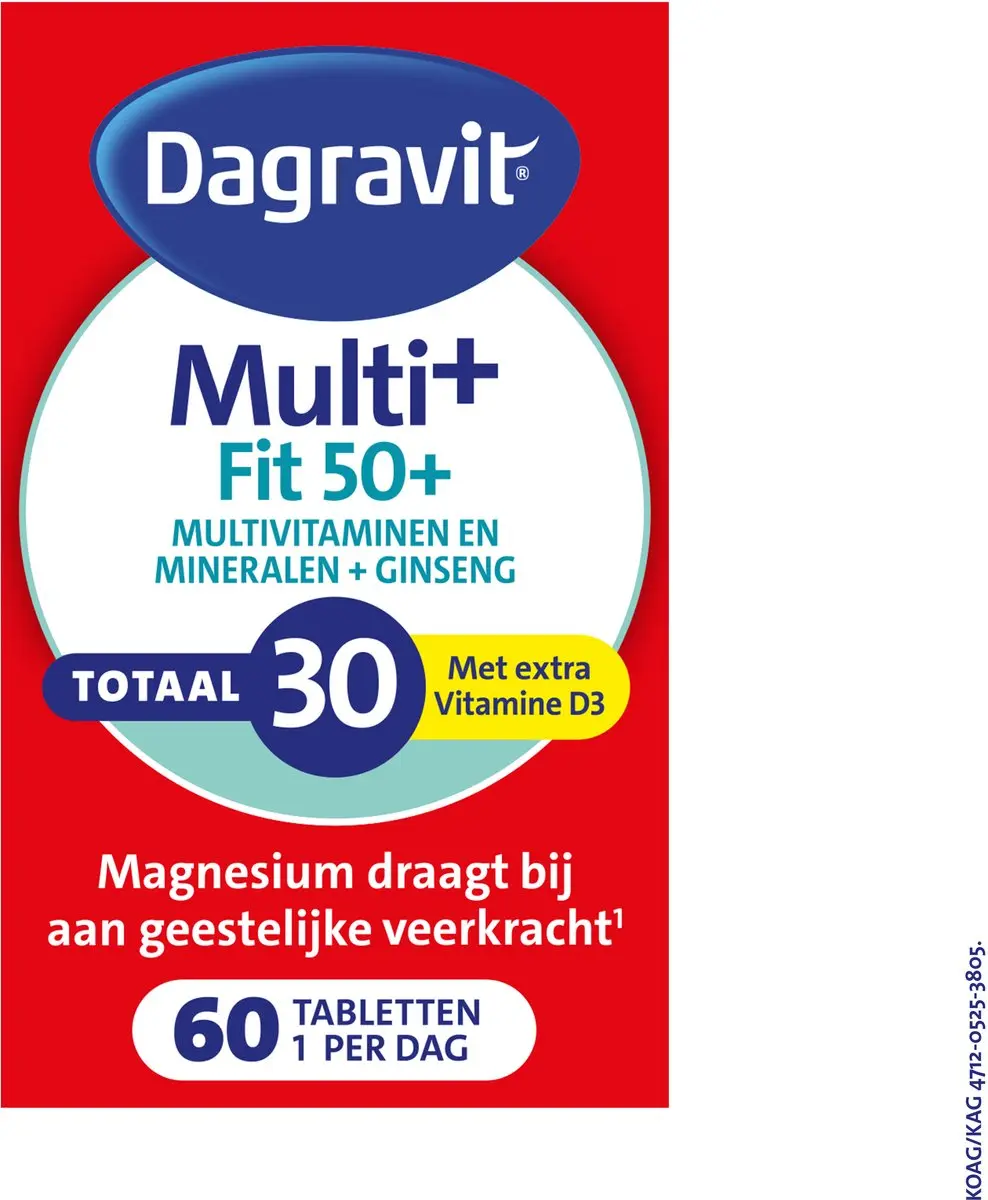 Dagravit Totaal 30 Vitaal 50+ Multivitaminen 60 tabletten
