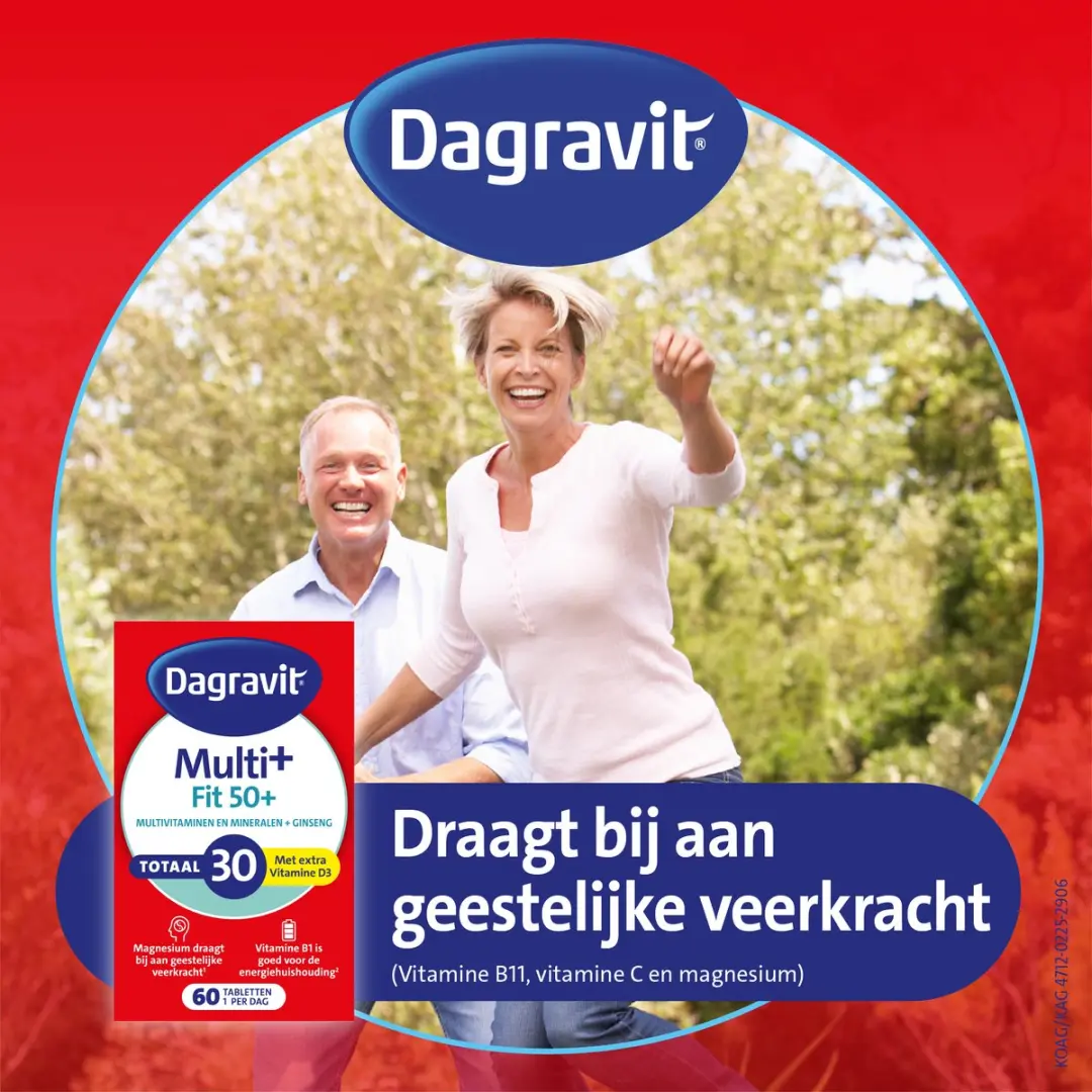 Dagravit Totaal 30 Vitaal 50+ Multivitaminen 60 tabletten