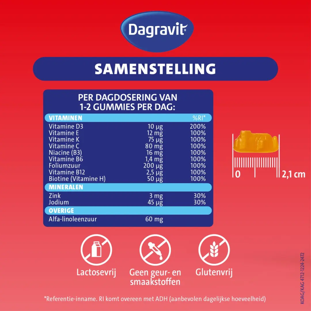 Dagravit Kids Vitaminions Multivitaminen 120 Gummies - 120 Stuks
