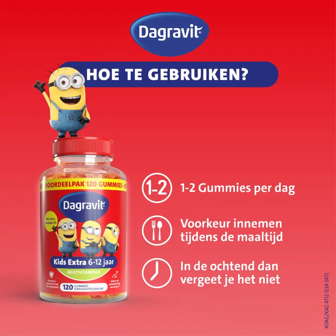 Dagravit Kids Vitaminions Multivitaminen 120 Gummies - 120 Stuks