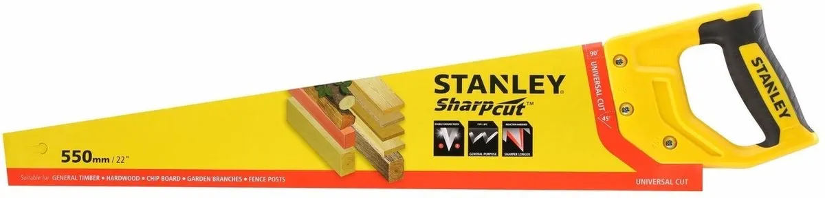 Stanley SharpCut 550mm Universele Zaag 7T/inch
