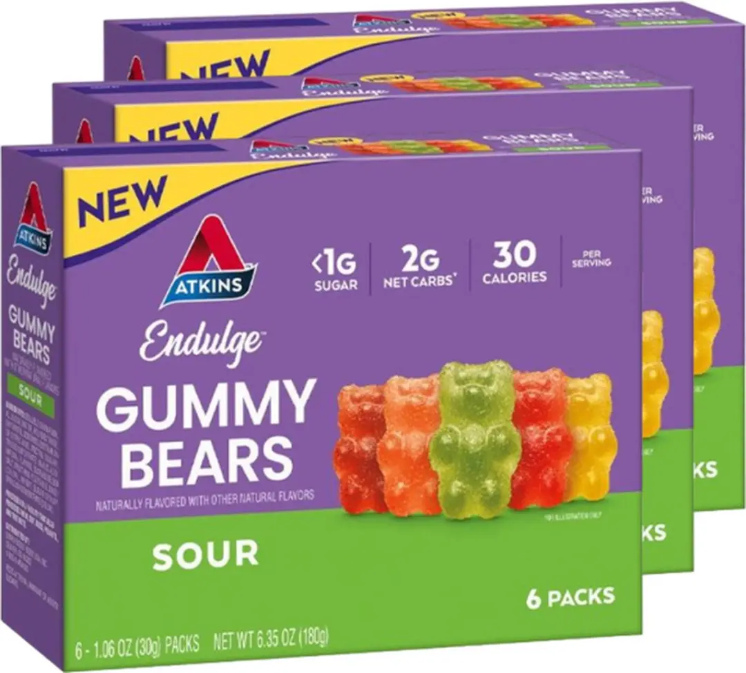 Atkins Endulge Gummy Bears Sour