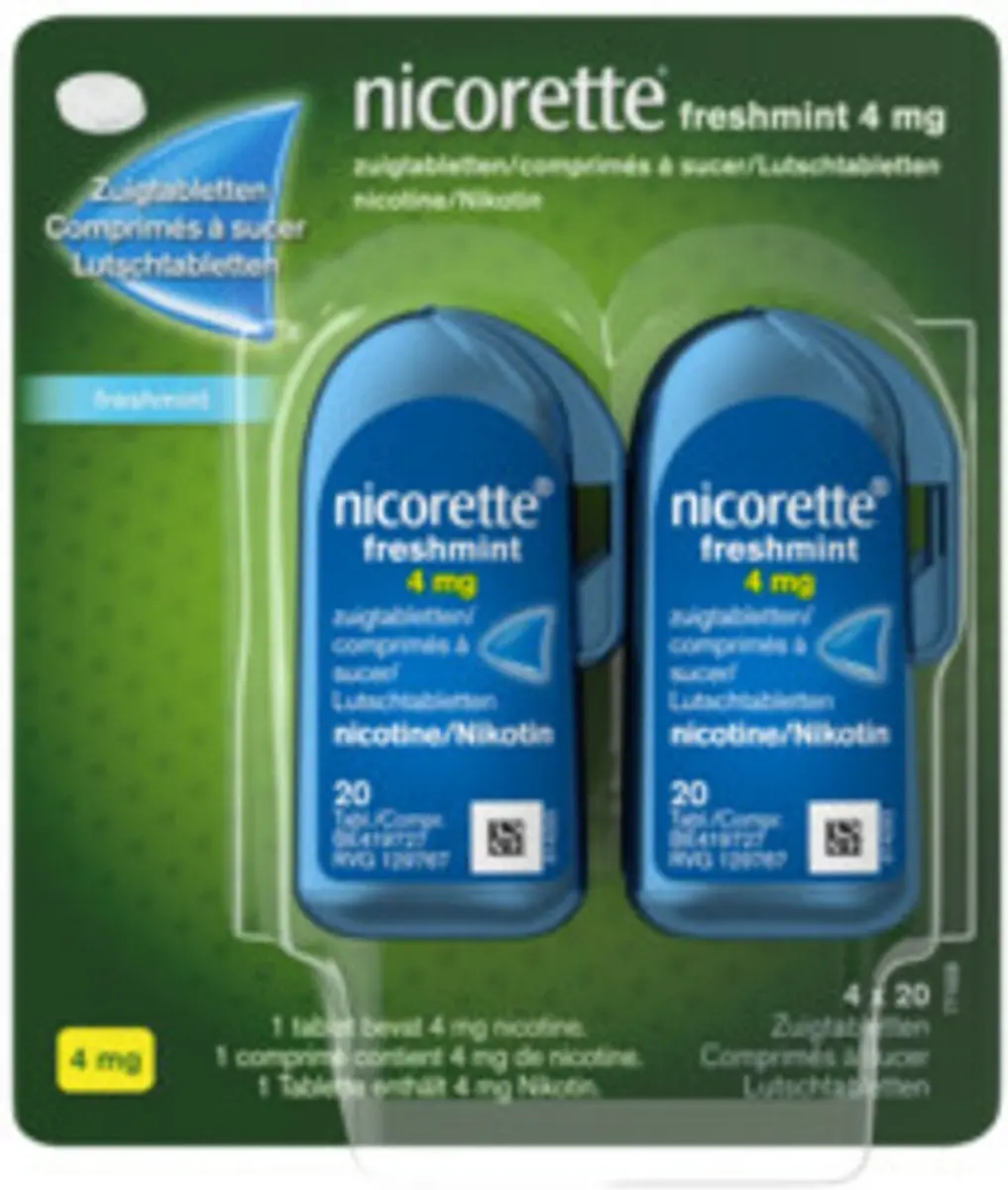 Nicorette Zuigtabletten Freshmint 4mg