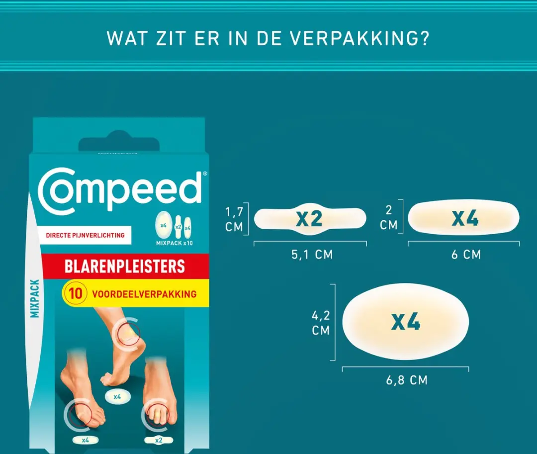 Compeed Blarenpleisters Mixpack - 10 Stuks