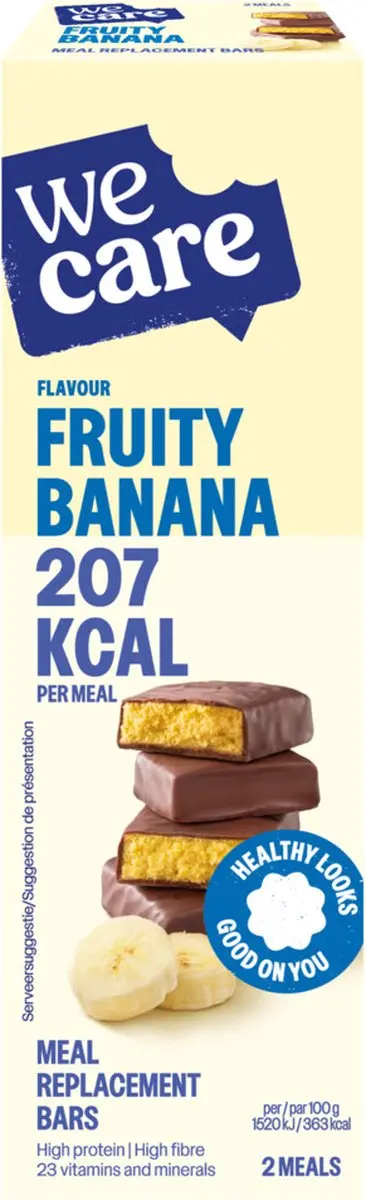 weCare Meal Replacement Bars Fruity Banana 116g
