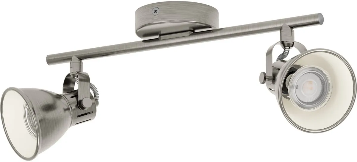 Eglo Seras LED Spot 2-delig 3,3W Nikkel-Antiek/Crème